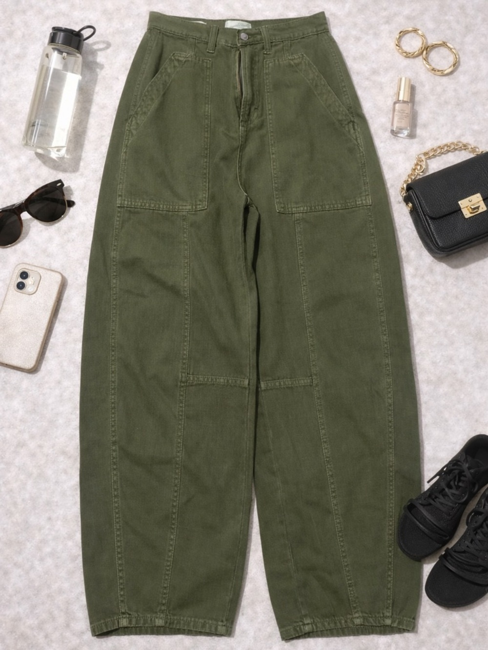 Universal Thread Olive Green Cotton Utility Pants